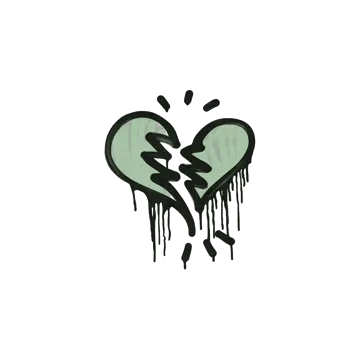 Sealed Graffiti | Broken Heart (Cash Green)