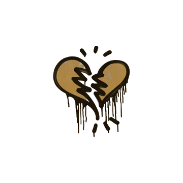 Sealed Graffiti | Broken Heart (Desert Amber)