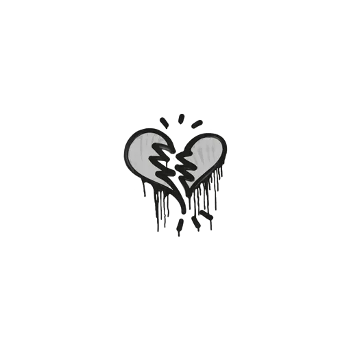 Sealed Graffiti | Broken Heart (Shark White)