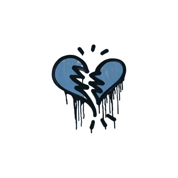 Sealed Graffiti | Broken Heart (Monarch Blue)