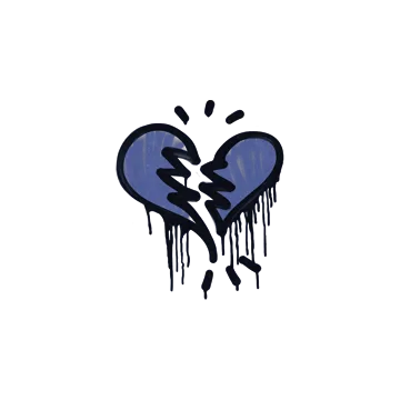 Sealed Graffiti | Broken Heart (SWAT Blue)