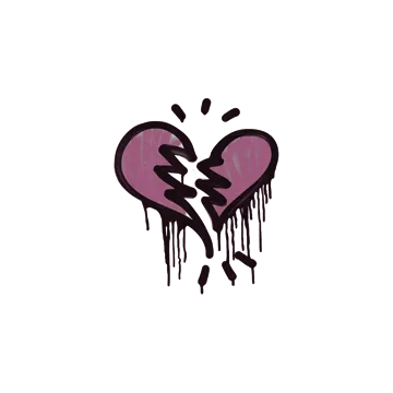 Sealed Graffiti | Broken Heart (Princess Pink)