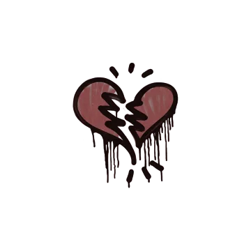 Sealed Graffiti | Broken Heart (Brick Red)