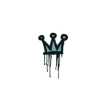 Sealed Graffiti | Little Crown (Wire Blue)