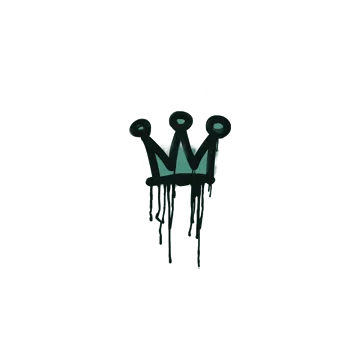 Sealed Graffiti | Little Crown (Frog Green)