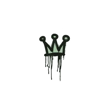 Sealed Graffiti | Little Crown (Cash Green)