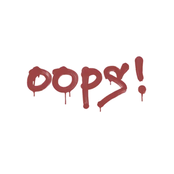 Sealed Graffiti | Oops (Blood Red)