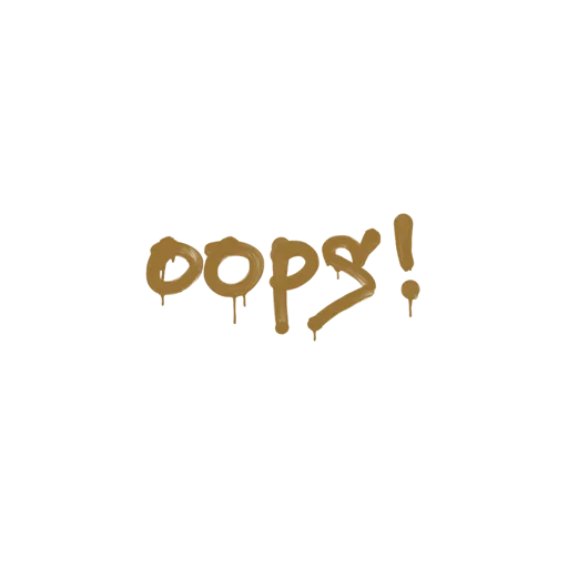Sealed Graffiti | Oops (Desert Amber)