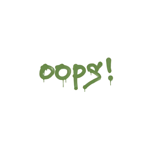 Sealed Graffiti | Oops (Battle Green)
