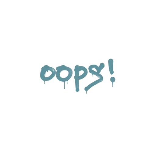 Sealed Graffiti | Oops (Wire Blue)