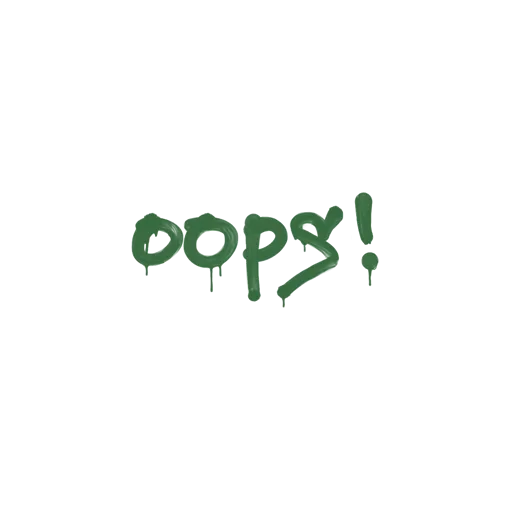 Sealed Graffiti | Oops (Jungle Green)