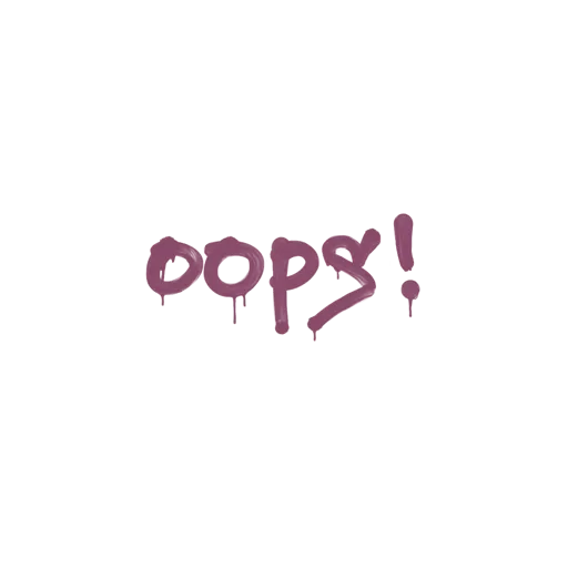 Sealed Graffiti | Oops (Princess Pink)