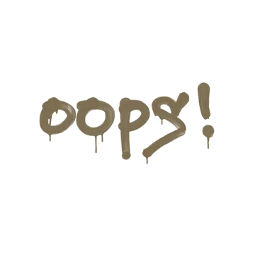 Sealed Graffiti | Oops (Dust Brown)