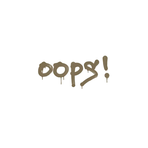 Sealed Graffiti | Oops (Dust Brown)