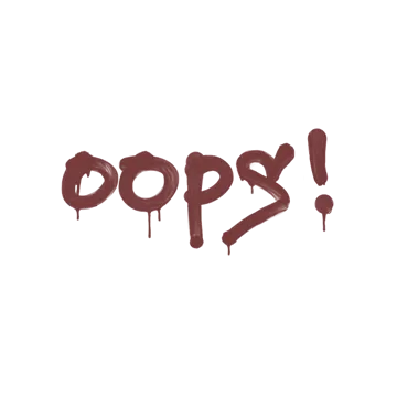 Sealed Graffiti | Oops (Brick Red)
