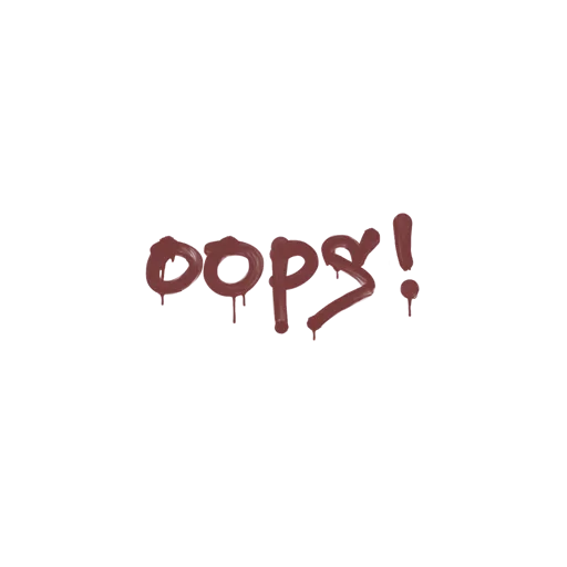 Sealed Graffiti | Oops (Brick Red)