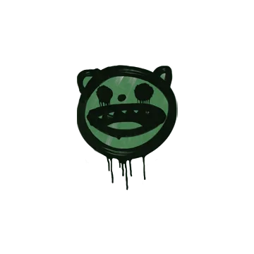 Sealed Graffiti | Happy Cat (Jungle Green)