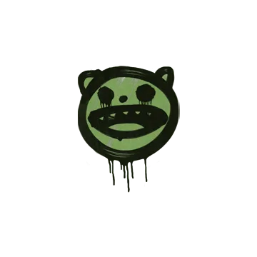 Sealed Graffiti | Happy Cat (Battle Green)