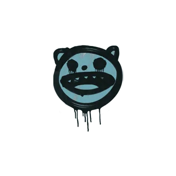 Sealed Graffiti | Happy Cat (Wire Blue)