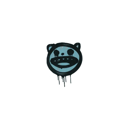 Sealed Graffiti | Happy Cat (Wire Blue)