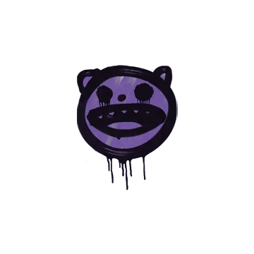 Sealed Graffiti | Happy Cat (Monster Purple)