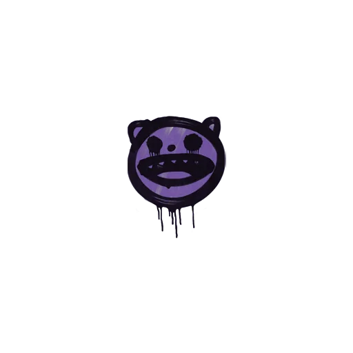 Sealed Graffiti | Happy Cat (Monster Purple)