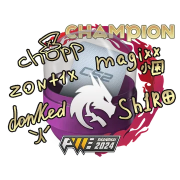 Капсула с автографами чемпионов Perfect World Shanghai Major 2024
