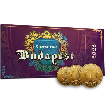 Budapest 2025 Viewer Pass + 3 Souvenir Tokens