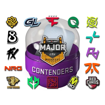 Капсула с наклейками кандидатов StarLadder Budapest Major 2025