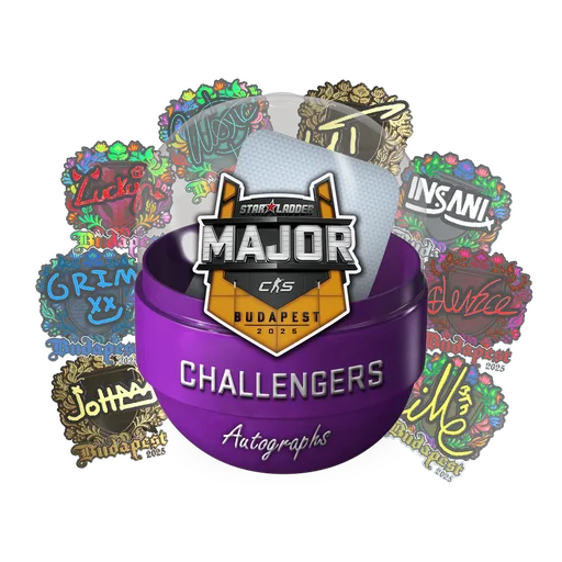 Капсула с автографами претендентов StarLadder Budapest Major 2025