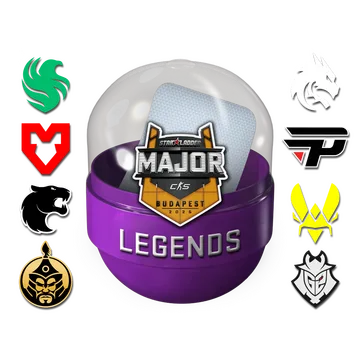 Капсула с наклейками легенд StarLadder Budapest Major 2025