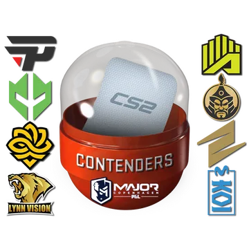 Капсула с наклейками кандидатов PGL Major Copenhagen 2024