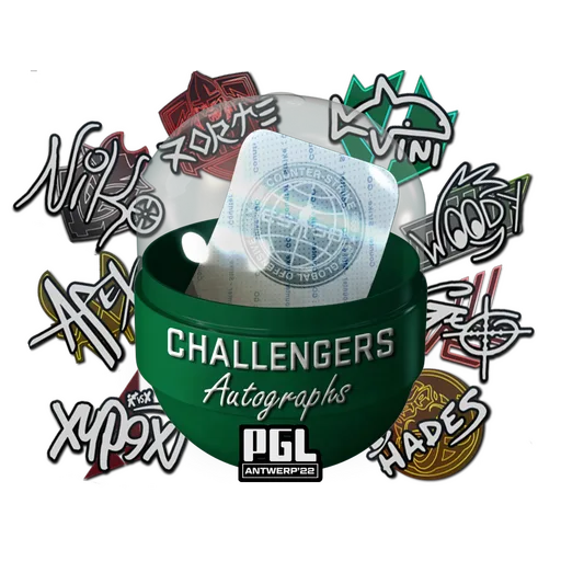Капсула с автографами претендентов PGL Major Antwerp 2022