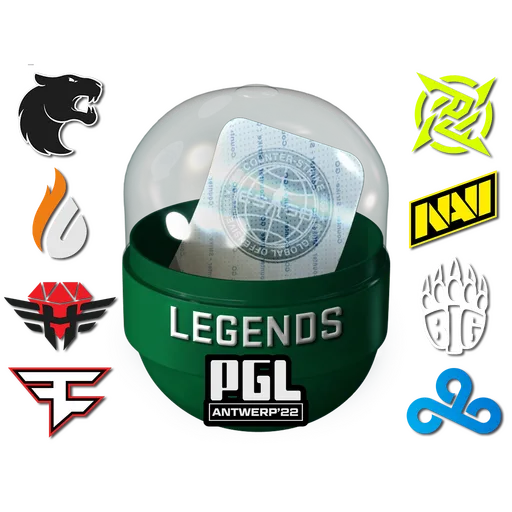 Капсула с наклейками легенд PGL Major Antwerp 2022