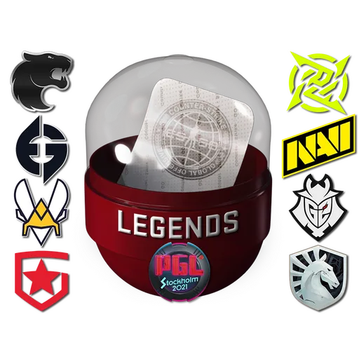 Капсула с наклейками легенд PGL Major Stockholm 2021
