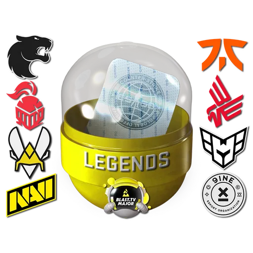 Капсула с наклейками легенд BLAST.tv Paris Major 2023