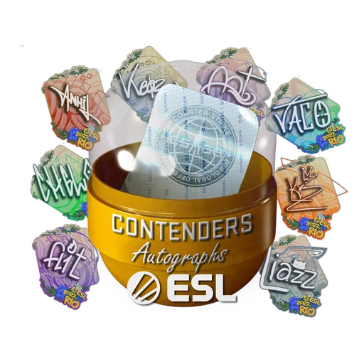 Капсула с автографами кандидатов IEM Rio Major 2022