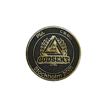 Нашивка | GODSENT (золотая) | Стокгольм-2021