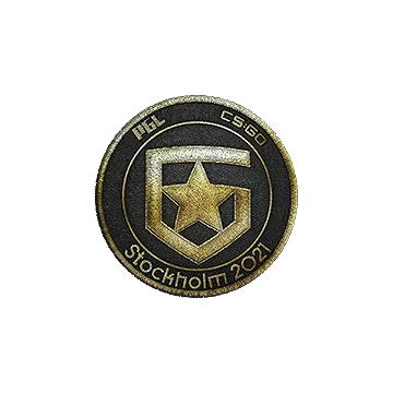 Нашивка | Gambit Gaming (золотая) | Стокгольм-2021