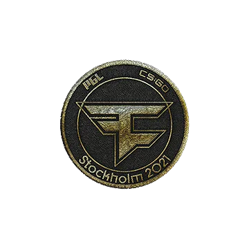 Нашивка | FaZe Clan (золотая) | Стокгольм-2021