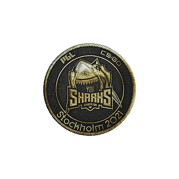 Нашивка | Sharks Esports (золотая) | Стокгольм-2021