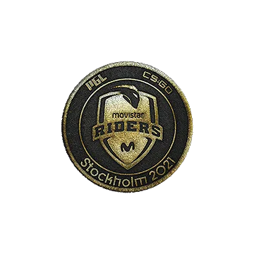 Нашивка | Movistar Riders (золотая) | Стокгольм-2021
