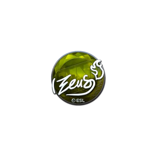 Наклейка | Zeus (металлическая) | Катовице-2019