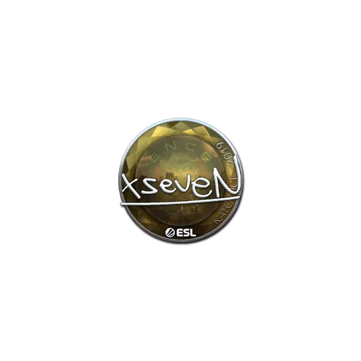 Наклейка | xseveN (металлическая) | Катовице-2019