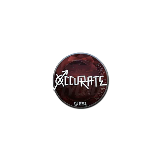 Наклейка | xccurate (металлическая) | Катовице-2019