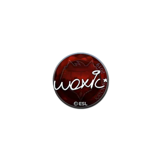 Наклейка | woxic (металлическая) | Катовице-2019