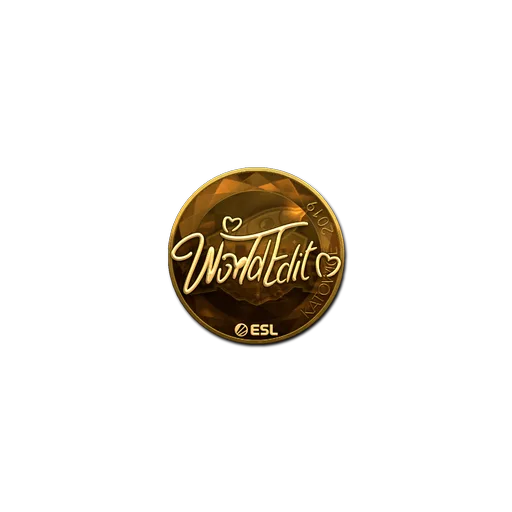Sticker | WorldEdit (Gold) | Katowice 2019