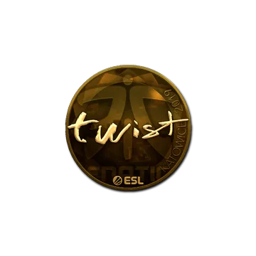 Sticker | twist (Gold) | Katowice 2019