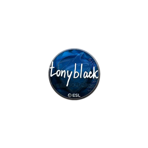 Наклейка | tonyblack (металлическая) | Катовице-2019