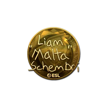 Sticker | malta (Gold) | Katowice 2019